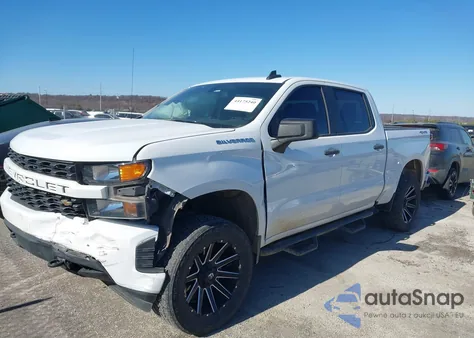 2021 Chevrolet Silverado 1500 4Wd Short Bed Custom из США, поврежденный, VIN 1GCPYBEH7MZ171959